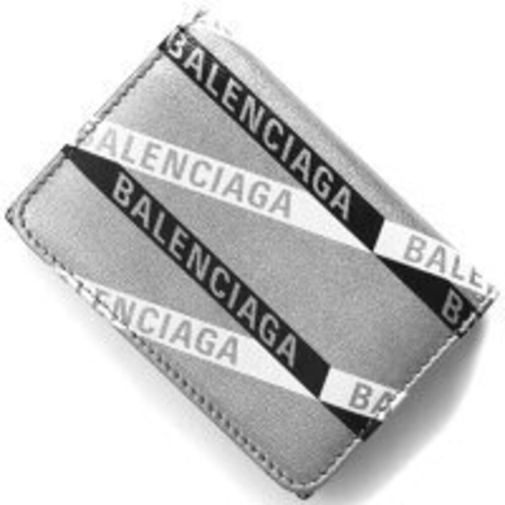 Balenciaga Elle Trifold Wallet Silver